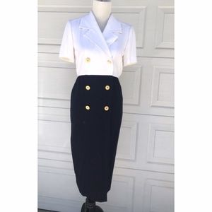 Vintage Liz Claiborne Wiggle Midi Dress